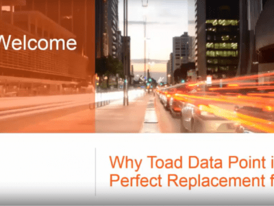 Vì sao Toad Data Point là sự thay thế hoàn hảo cho Brio?
